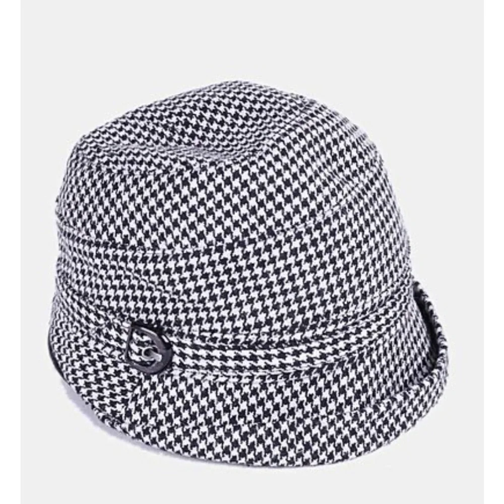 Nine West Vintage-Style Houndstooth Cloche Hat